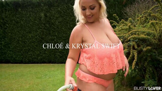 Chloe Lamour és Krystal Swift a szabadban kényezteti egymást - Pornoflix