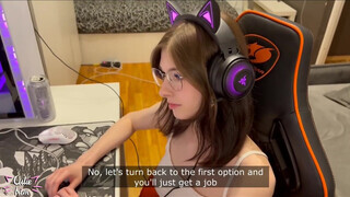 Cutie Kim a cuki gamer csajszika a farokkal is imád játszani - Pornoflix