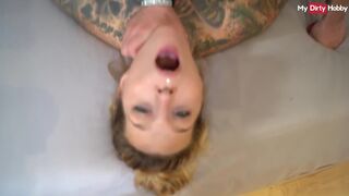 Kíméletlen német amatőr milf cumizza a nagyméretű fasznak