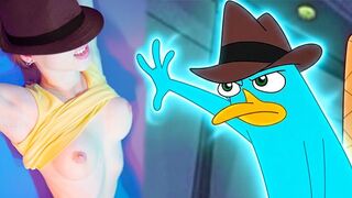 Perry a platypus popsikáját tele spricceli dr. doofenshmirtz